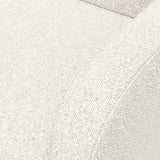 Bellwood ivory boucle power recliner closeup of boucle