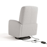 Bellwood steel basketweave power recliner back view with power cord