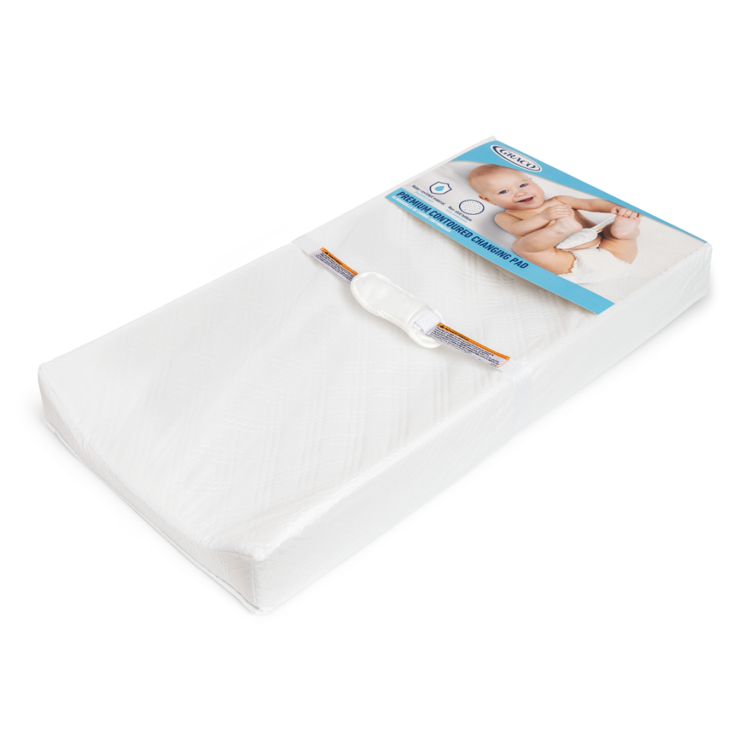 top angled view of changing pad