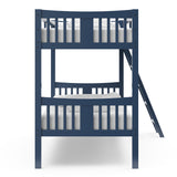  navy bunk bed with fixed ladder 