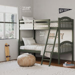 bunk bed in nursery (olive)