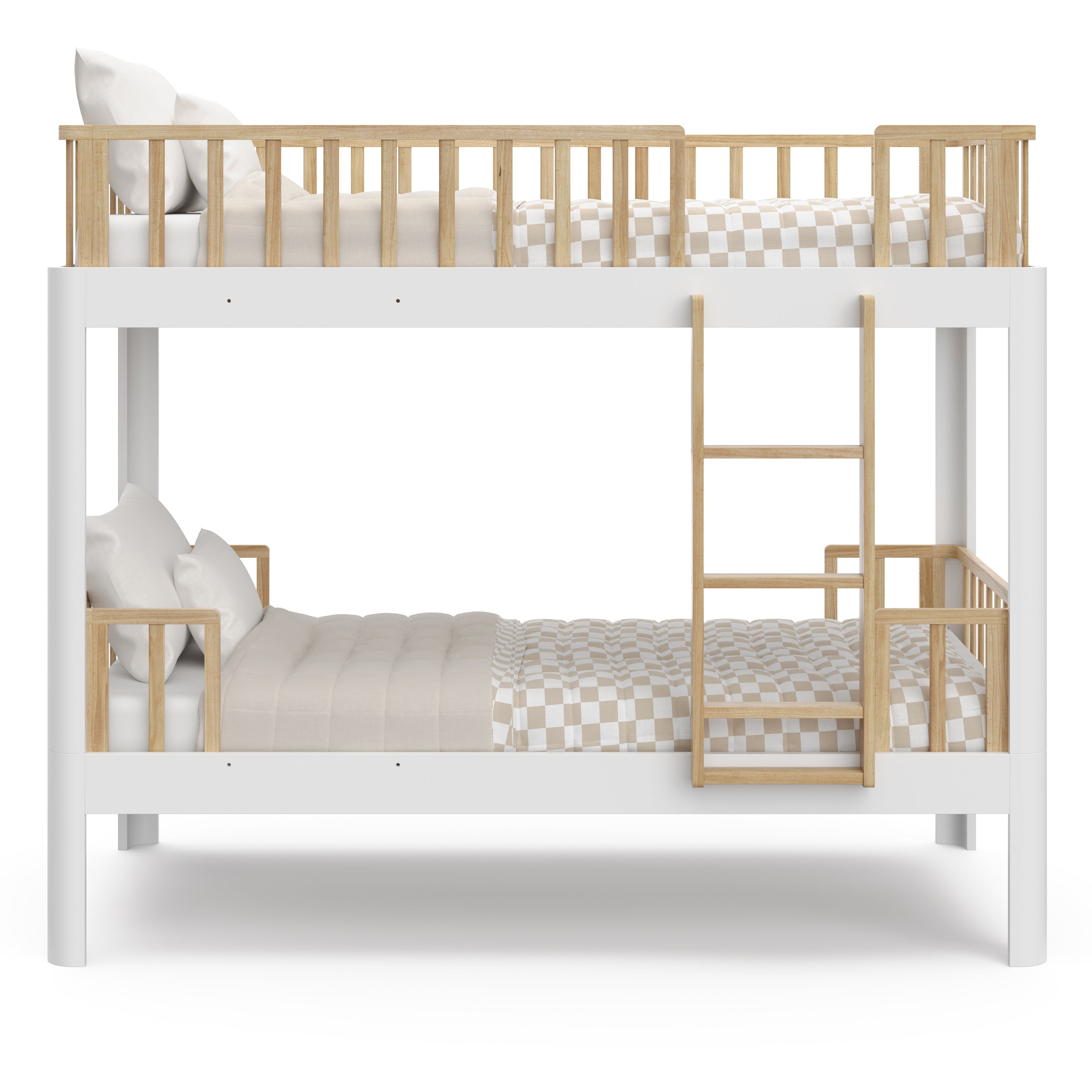 Storkcraft® Santos™ 5-in-1 Convertible Twin-over-Twin Bunk Bed.