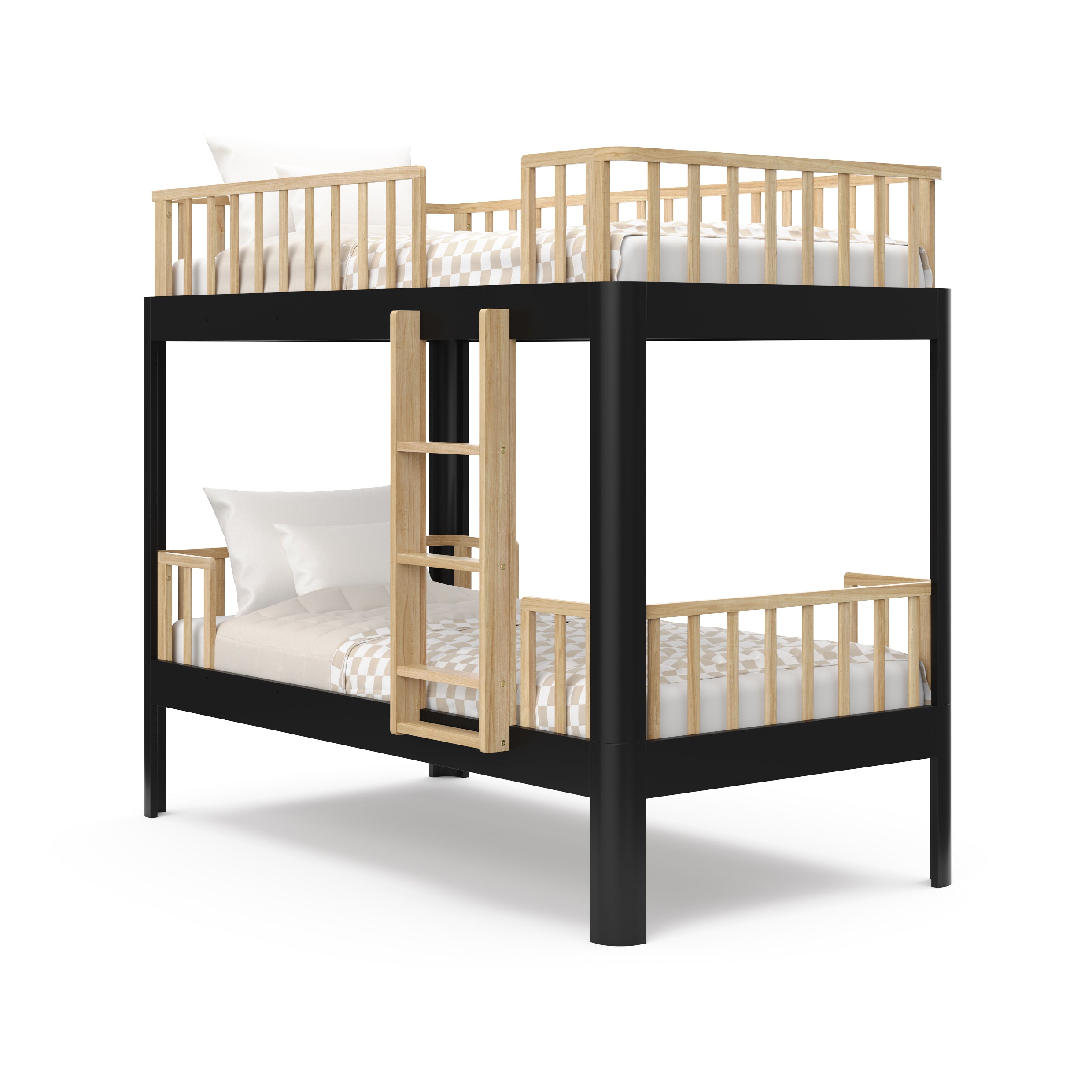 Storkcraft® Santos™ 5-in-1 Convertible Twin-over-Twin Bunk Bed.