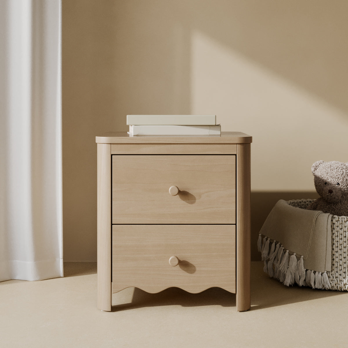 Casablanca driftwood nightstand kids room shot