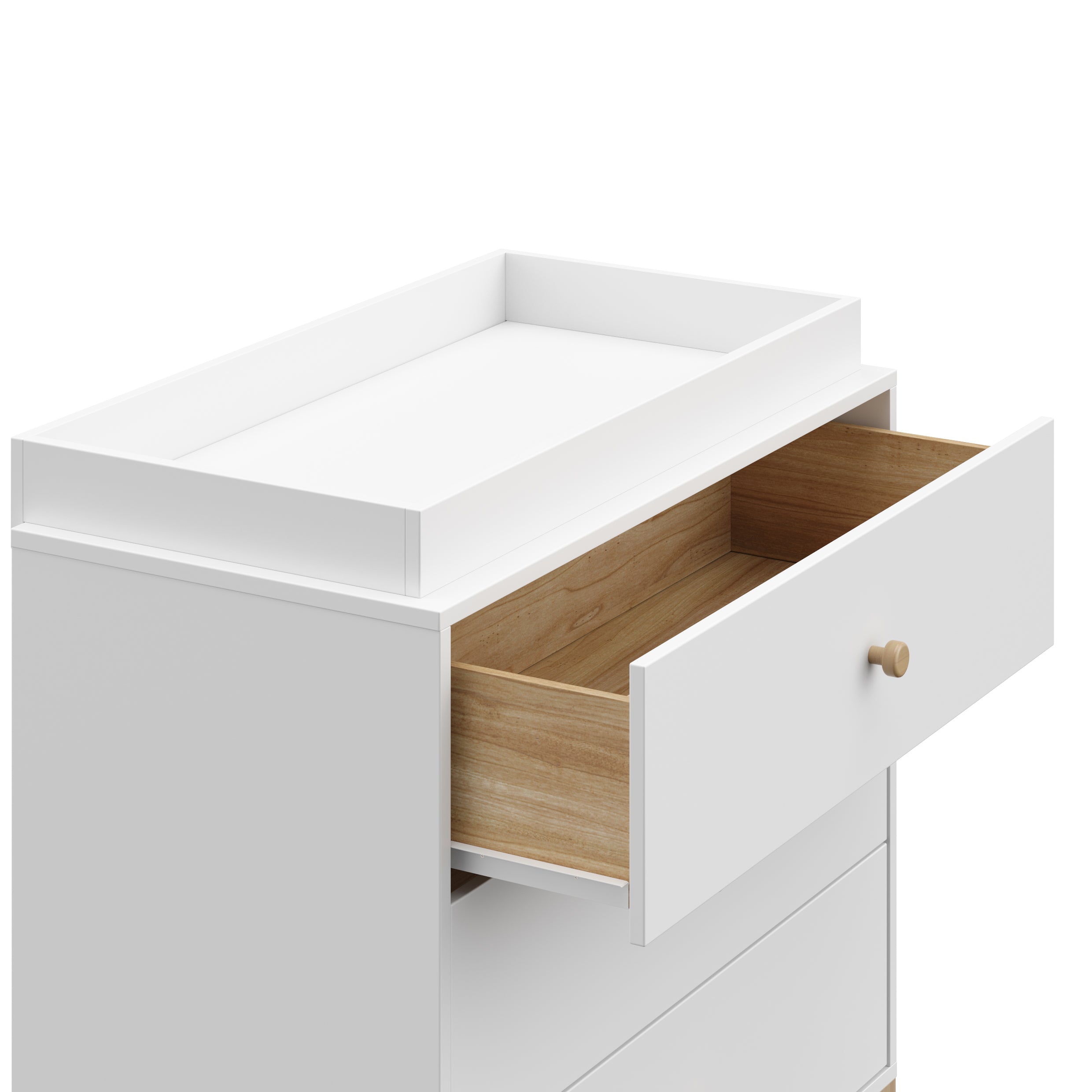 Storkcraft® California 3 Drawer Chest with Removable Changing Topper.