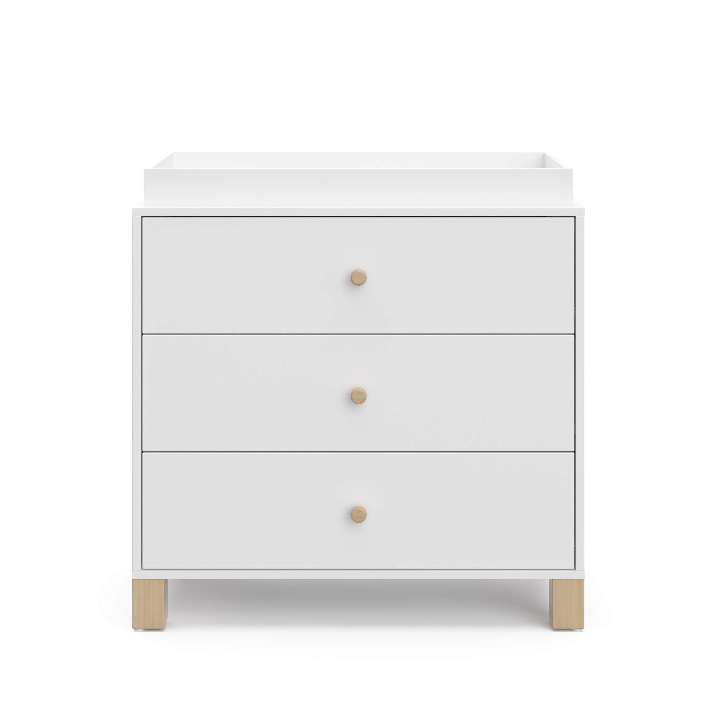 Storkcraft® California 3 Drawer Chest with Removable Changing Topper.