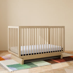 drift wood crib in nursery