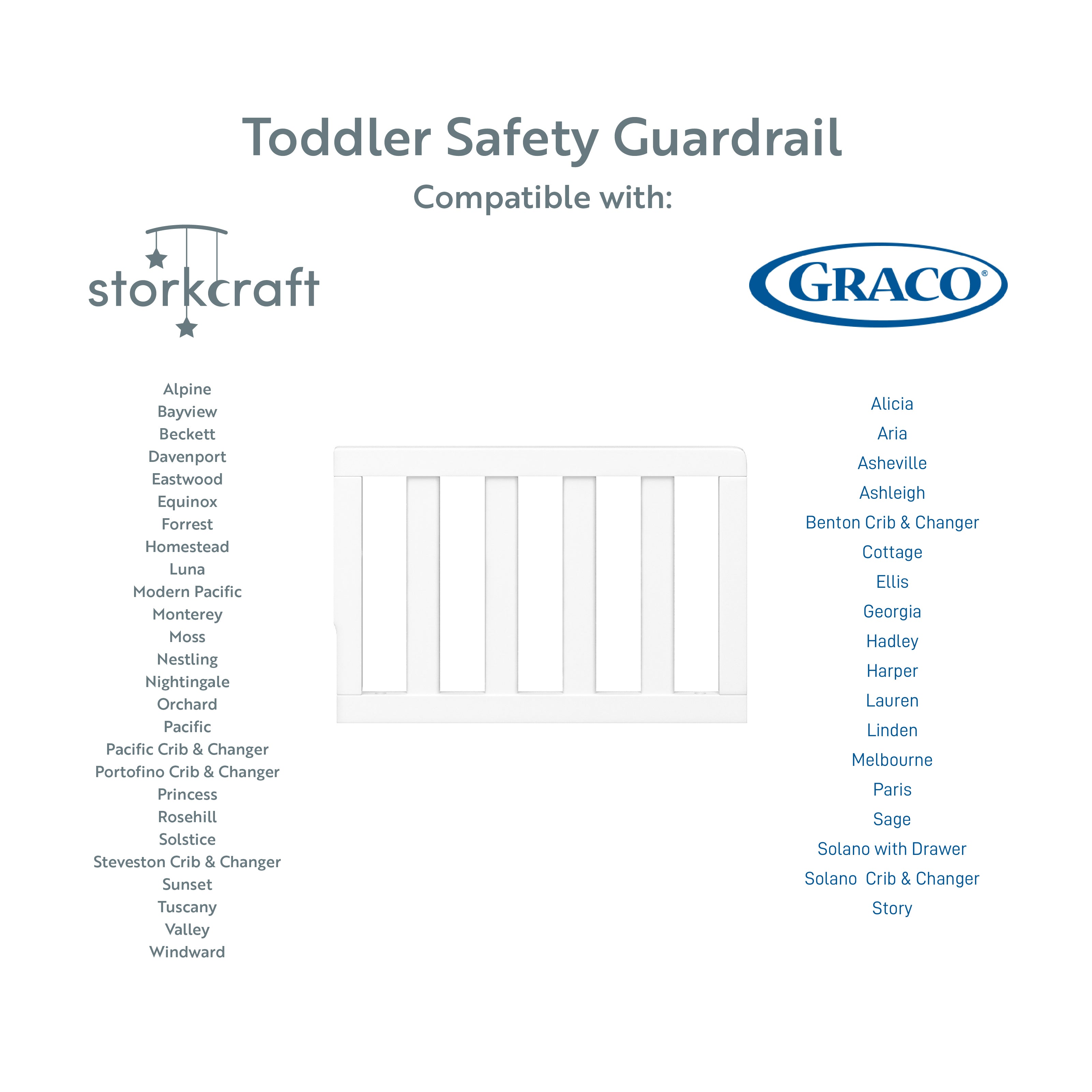 Graco lauren hot sale toddler rail