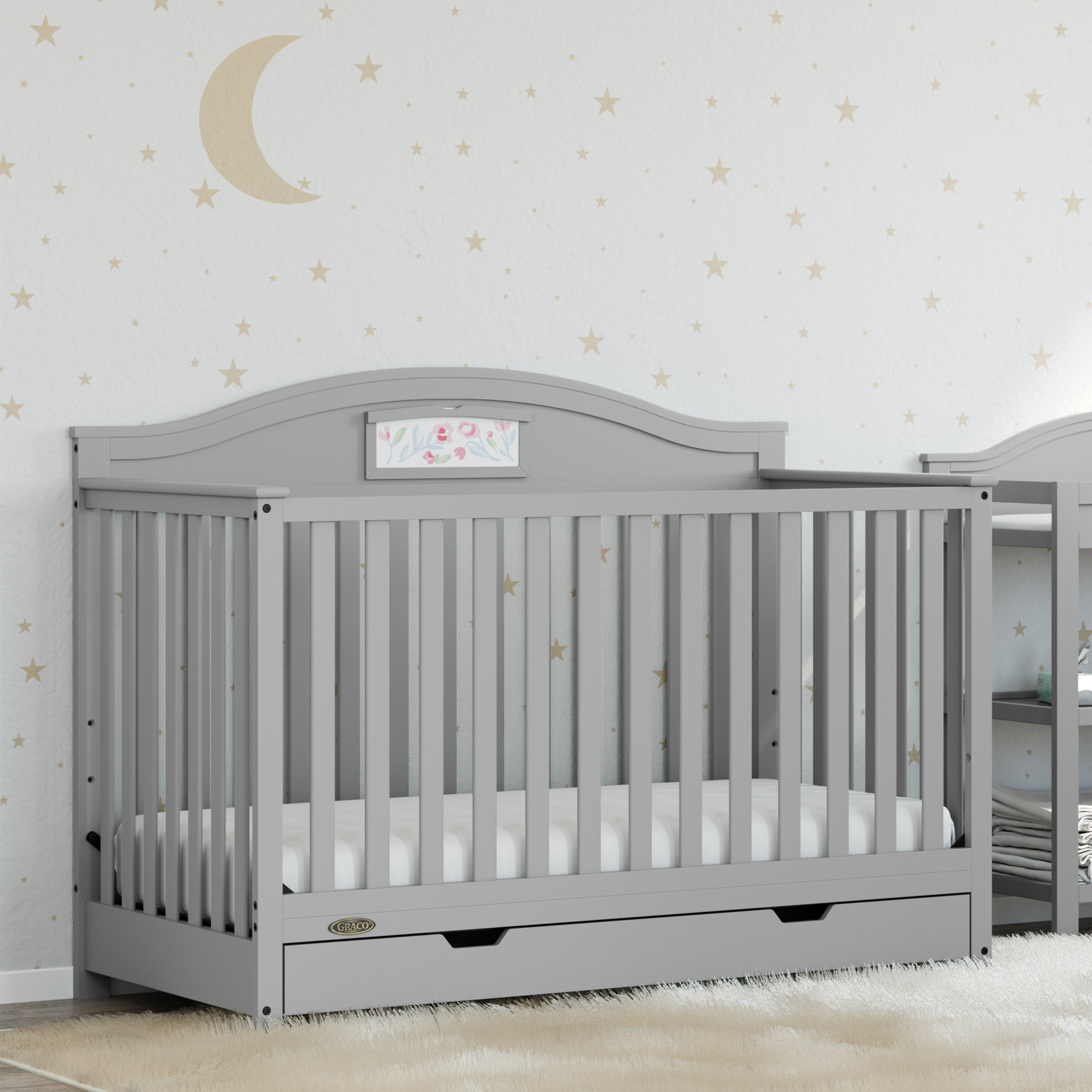 Graco® Story Customizable 5in1 Convertible Crib with Drawer Storkcraft