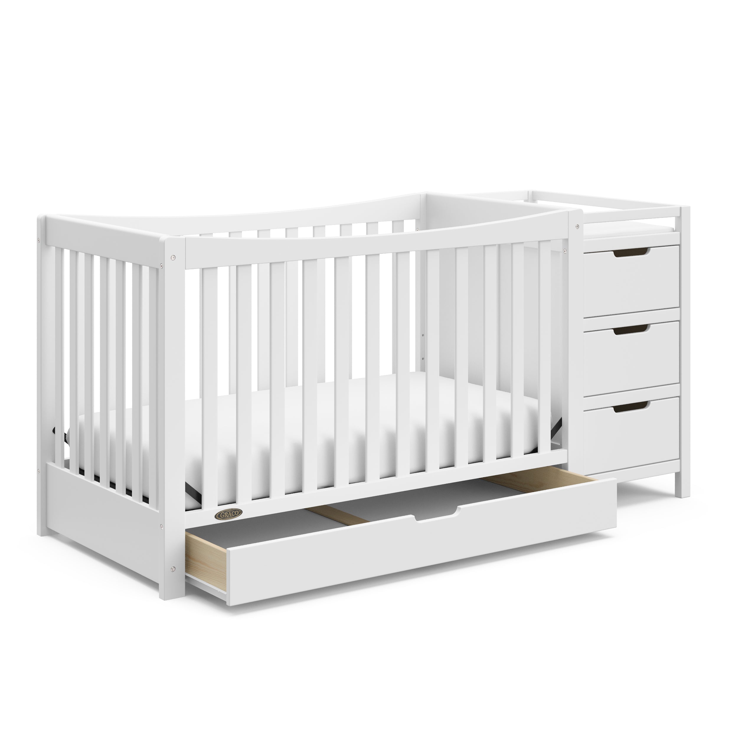 Graco Remi 4 in 1 Convertible Crib and Changer with Drawer