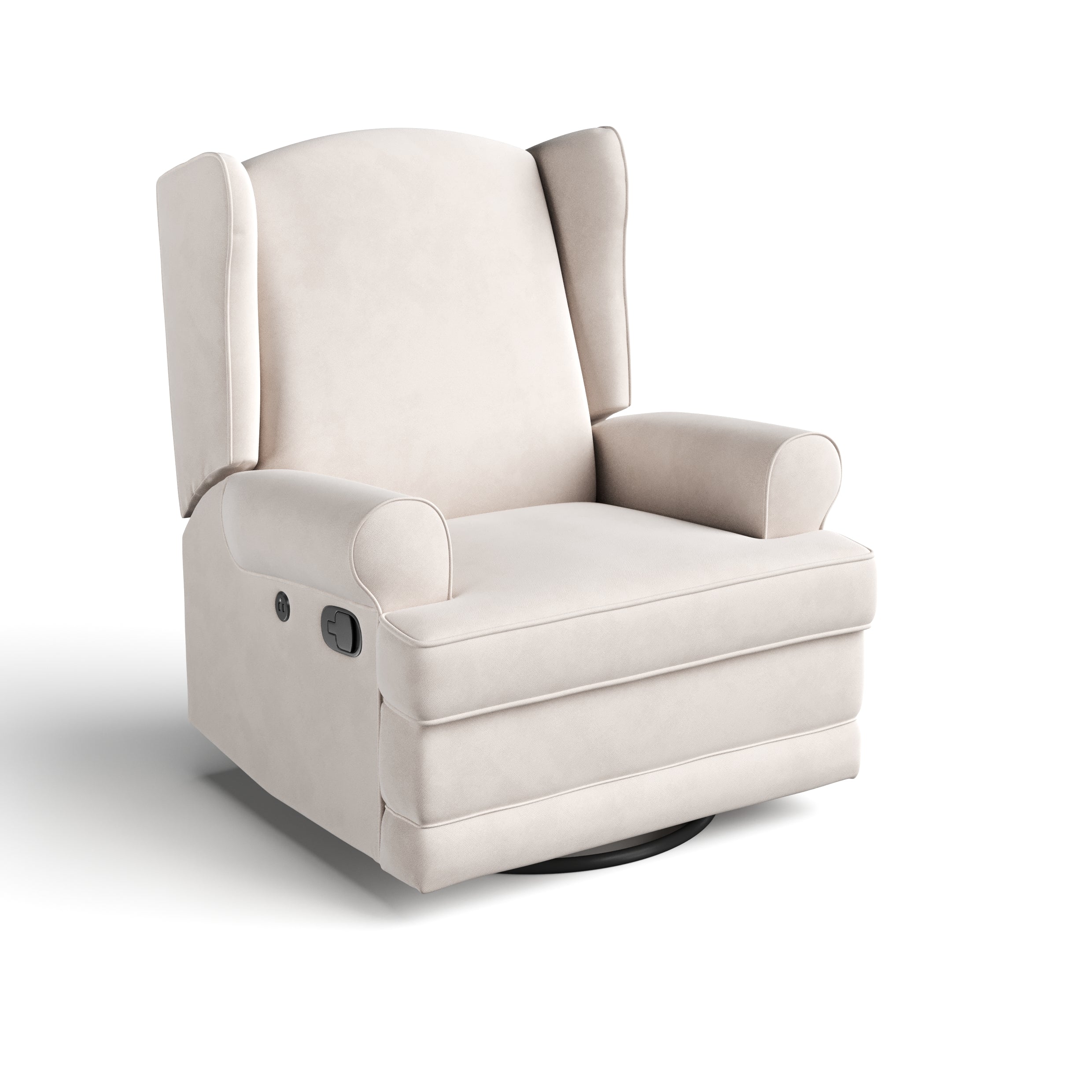 Storkcraft Serenity Wingback Upholstered Recline Glider