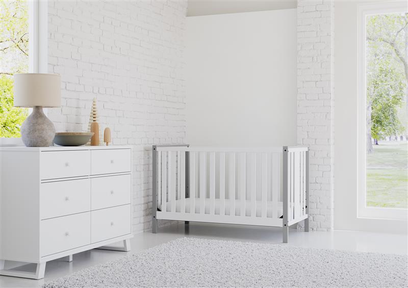 White modern 2024 baby crib