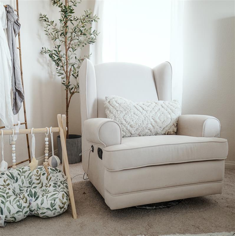 Wingback nursing clearance chair